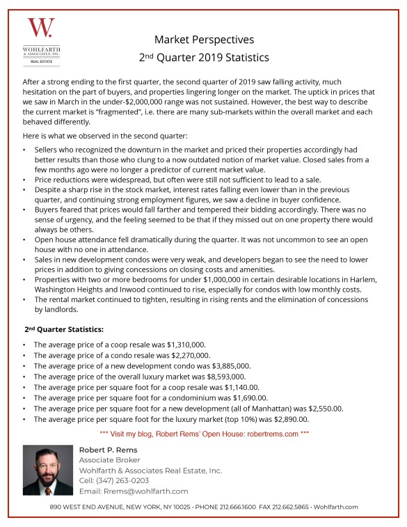 Market Report 1st Quarter 2019 RRems