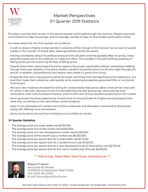 Market Report 3rd Quarter 2019 Robert V2